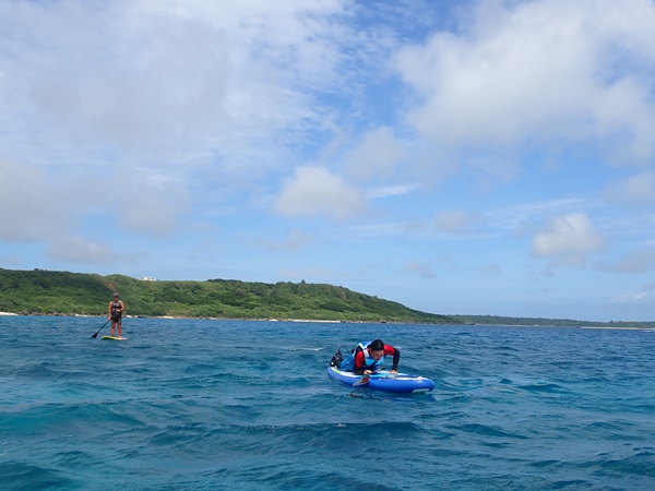 宮古島海上保安部SUP漂流検証の写真