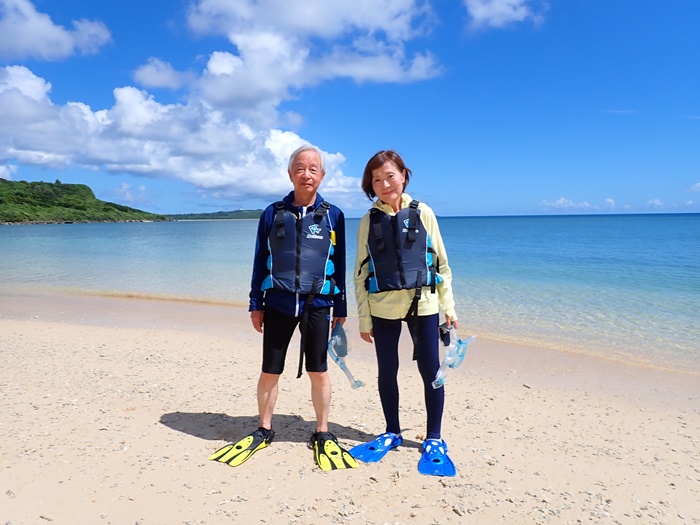 宮古島島日和の半日ビーチシュノーケルプライベートツアーの写真