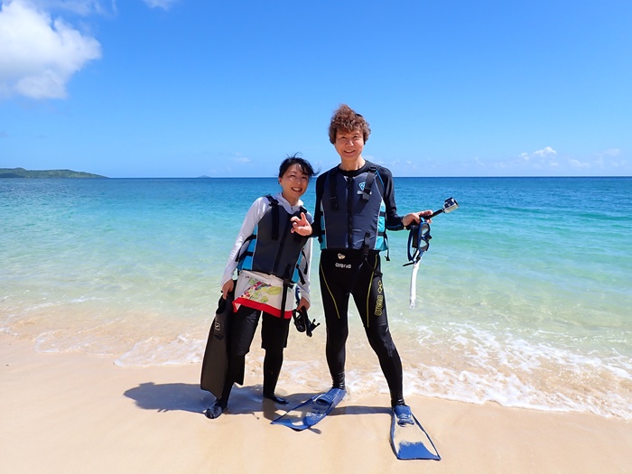 宮古島島日和の半日ビーチシュノーケルプライベートツアー