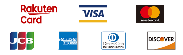 使えるクレジットカード(VISA,mastercard,JCB,etc)