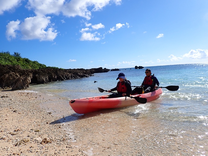 宮古島島日和の半日シーカヤックプライベートツアー
