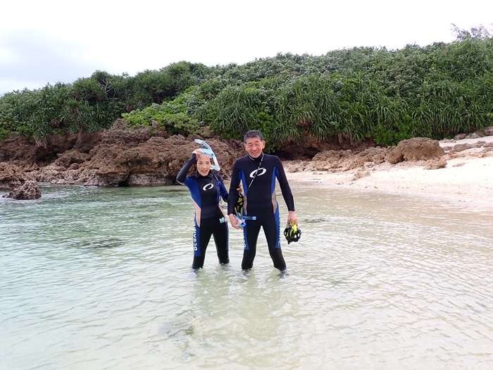 宮古島島日和の半日ビーチシュノーケルプライベートツアー