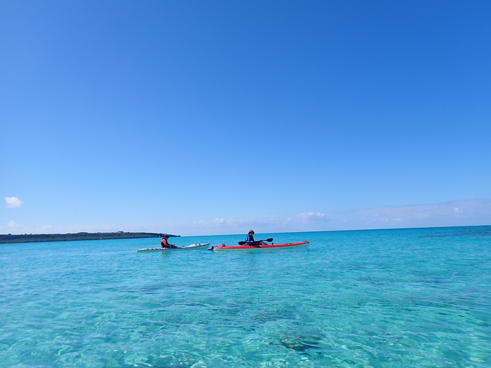 宮古島島日和の半日シーカヤックシングル艇ツアー