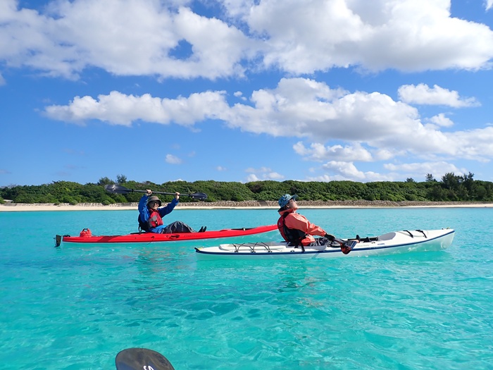 宮古島島日和の半日シーカヤックシングル艇ツアー