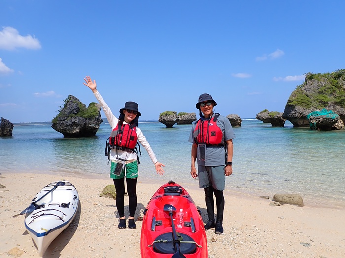 宮古島島日和の半日シーカヤックシングル艇プライベートツアー