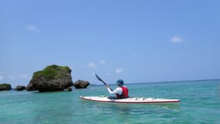 宮古島島日和の半日シーカヤックシングル艇プライベートツアー