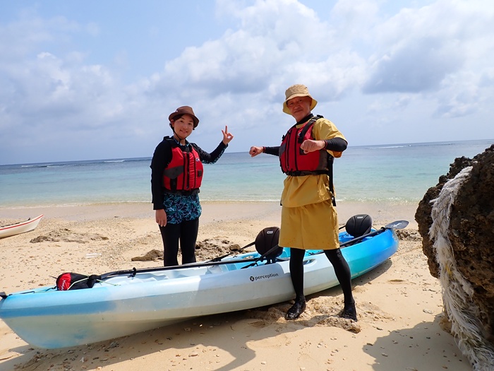 宮古島島日和の半日シーカヤックプライベートツアー