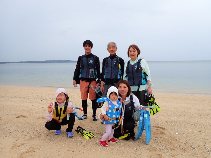 宮古島島日和の半日ビーチシュノーケルプライベートツアーの写真