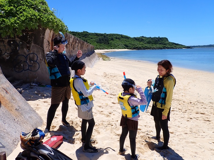 宮古島島日和の半日ビーチシュノーケルプライベートツアーの写真
